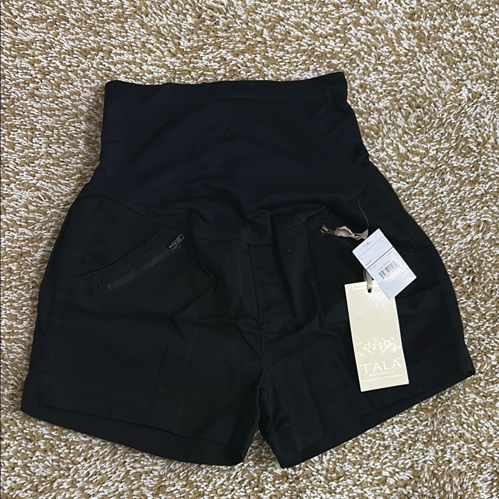Black High Waist Athletic Shorts